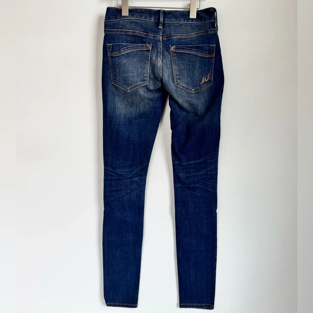 NWT Express Distressed Low Rise Legging Jean Size 00 - Picture 6 of 9